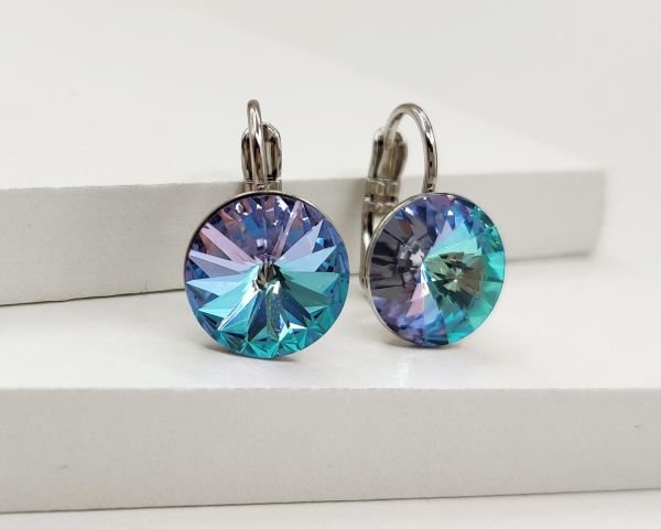 Earrings with Swarovski crystals