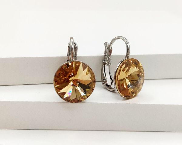 Earrings with Swarovski crystals