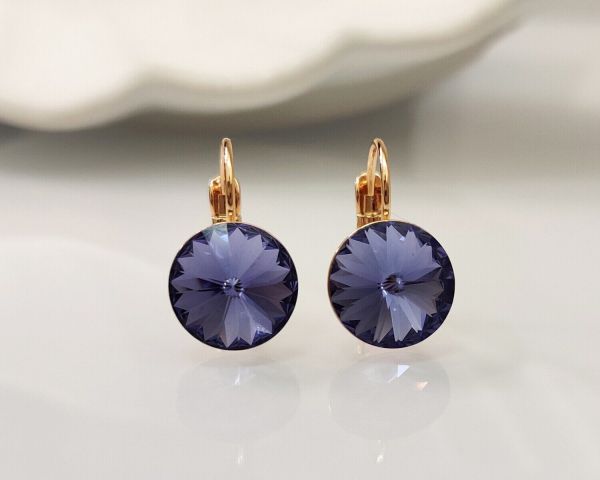 Earrings with Swarovski crystals