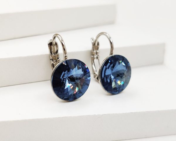 Earrings with Swarovski crystals