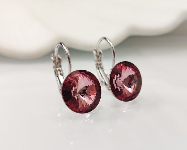 Earrings with Swarovski crystals