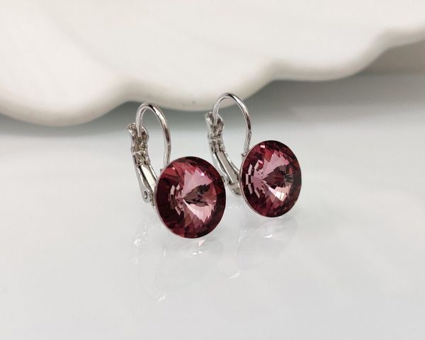 Earrings with Swarovski crystals