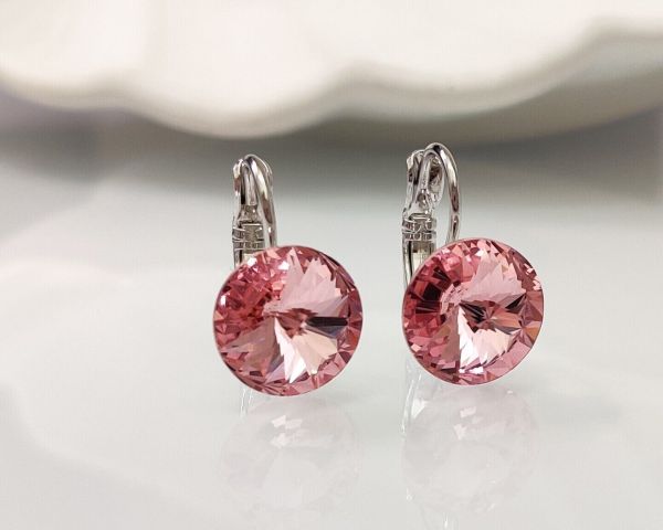 Earrings with Swarovski crystals