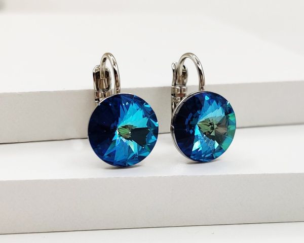 Earrings with Swarovski crystals