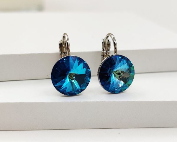 Earrings with Swarovski crystals