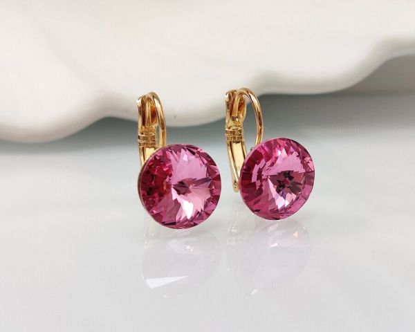 Earrings with Swarovski crystals