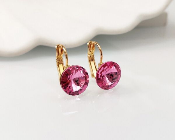 Earrings with Swarovski crystals