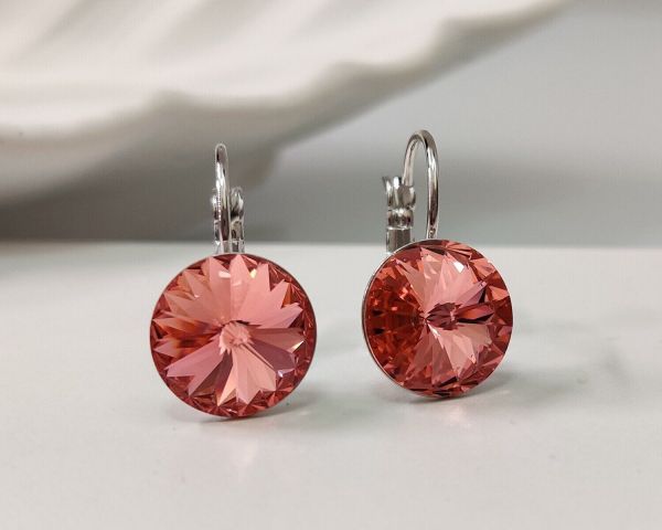 Earrings with Swarovski crystals