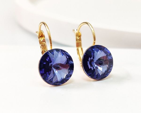 Earrings with Swarovski crystals