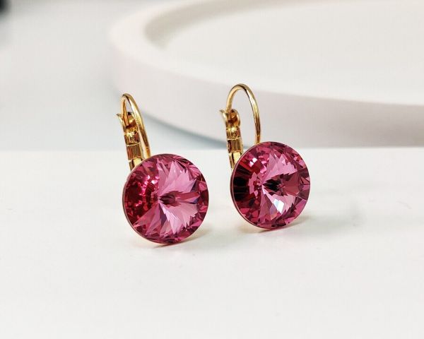 Earrings with Swarovski crystals