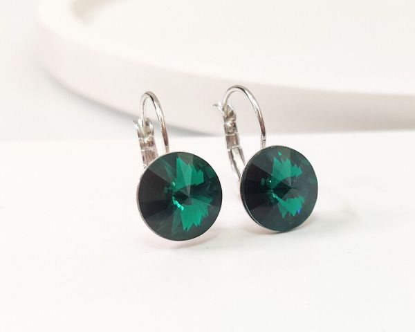 Earrings with Swarovski crystals