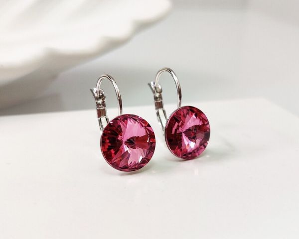 Earrings with Swarovski crystals