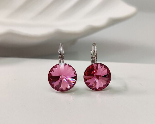 Earrings with Swarovski crystals