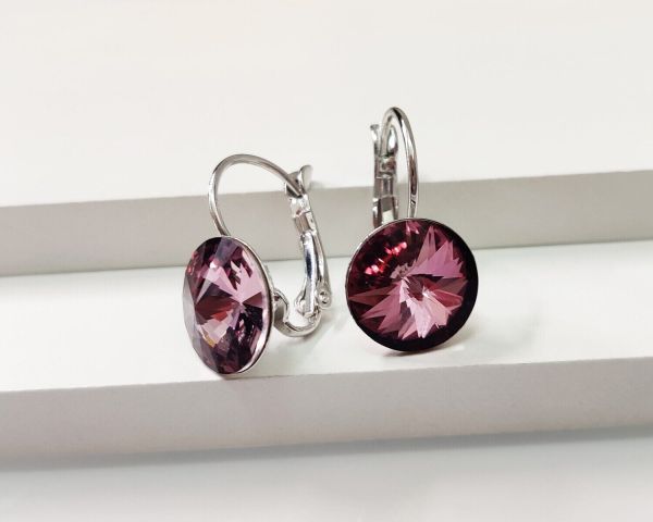 Earrings with Swarovski crystals