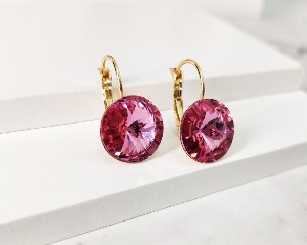 Earrings with Swarovski crystals