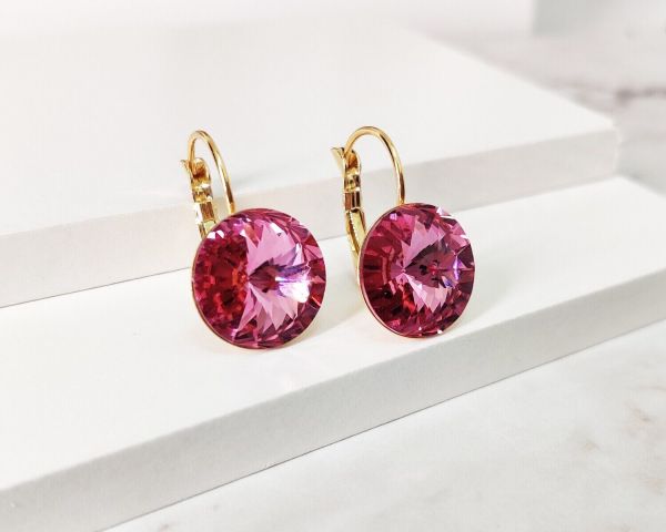 Earrings with Swarovski crystals