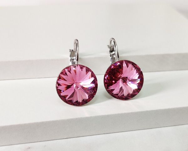 Earrings with Swarovski crystals