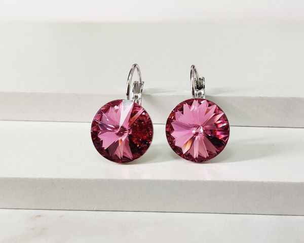 Earrings with Swarovski crystals