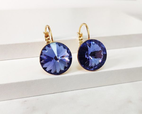 Earrings with Swarovski crystals