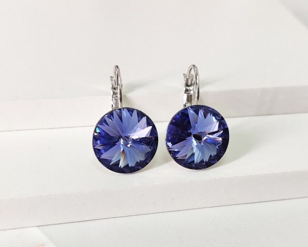 Earrings with Swarovski crystals