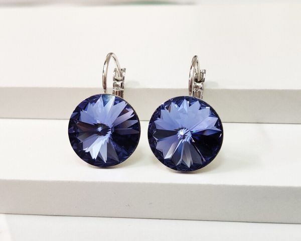 Earrings with Swarovski crystals