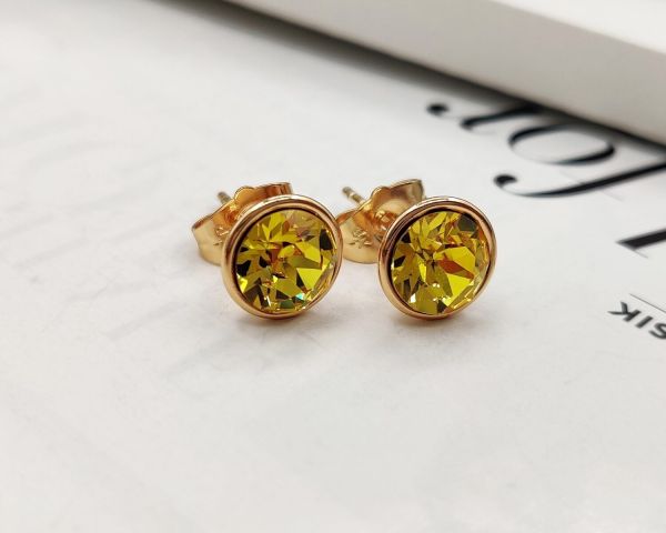 Earrings with Swarovski crystals Studs