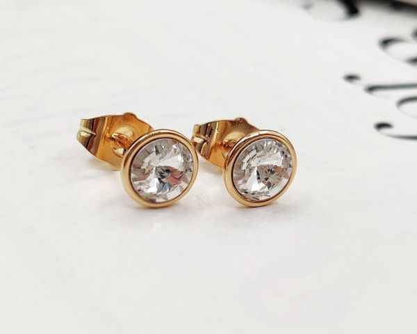 Earrings with Swarovski crystals Studs