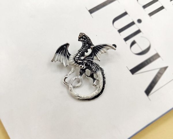 Brooch Metal Dragon