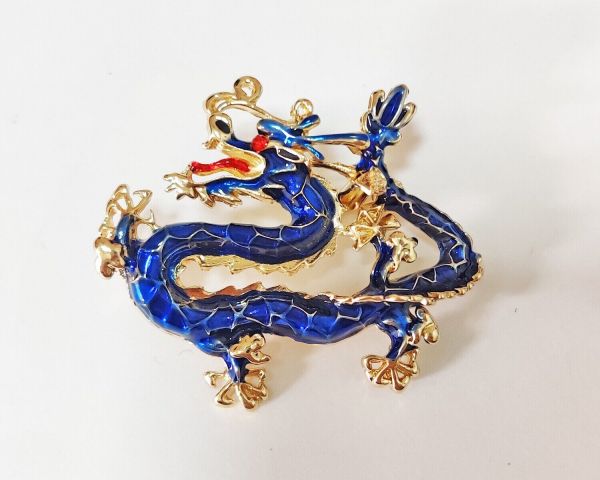 Golden Dragon Brooch