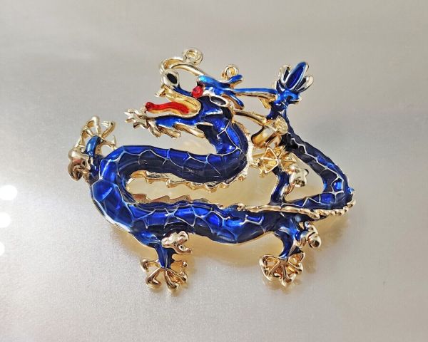 Golden Dragon Brooch