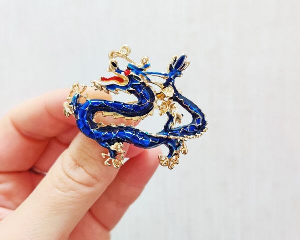 Golden Dragon Brooch