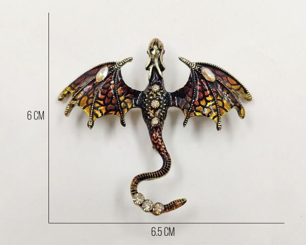 Flying Dragon pendant brooch