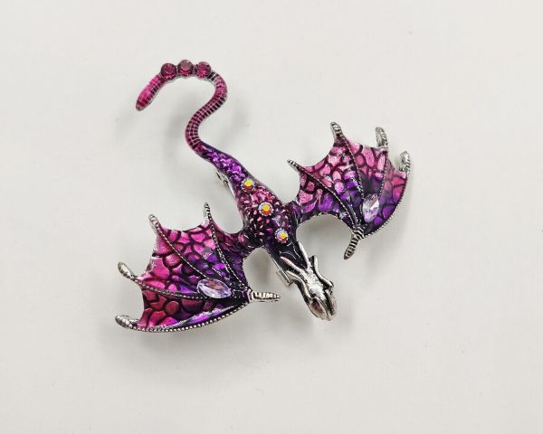 Flying Dragon pendant brooch