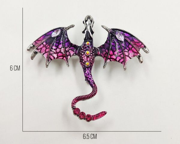 Flying Dragon pendant brooch