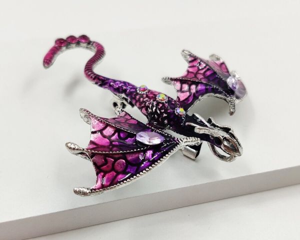 Flying Dragon pendant brooch