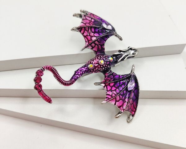 Flying Dragon pendant brooch