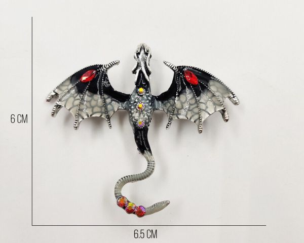 Flying Dragon pendant brooch