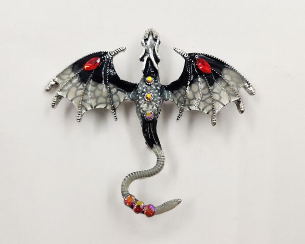 Flying Dragon pendant brooch