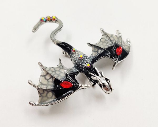 Flying Dragon pendant brooch