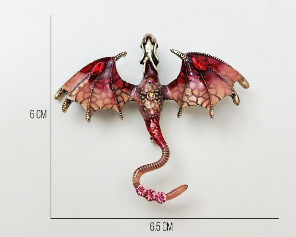 Flying Dragon pendant brooch