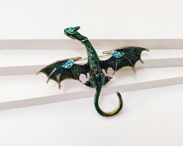 Flying Dragon pendant brooch