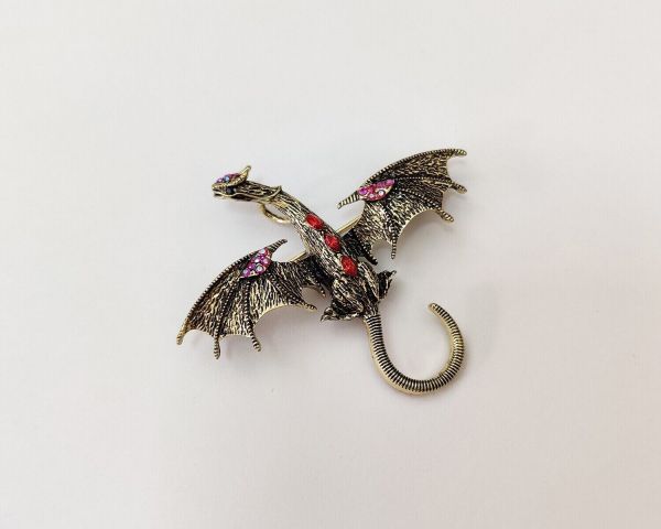 Flying Dragon pendant brooch