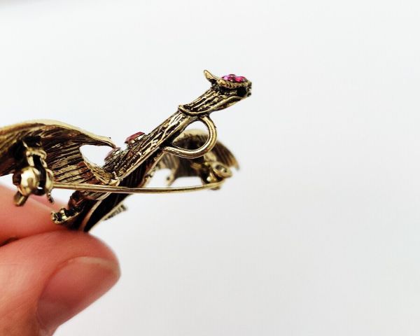 Flying Dragon pendant brooch