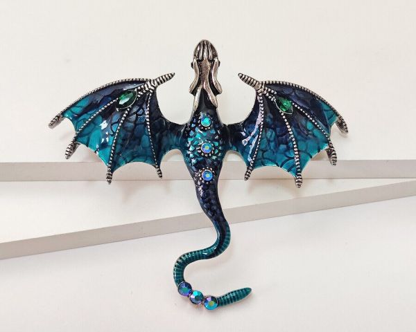 Flying Dragon pendant brooch