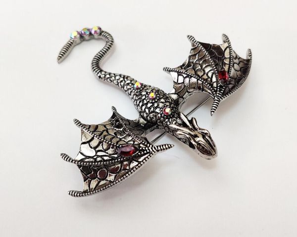 Flying Dragon pendant brooch