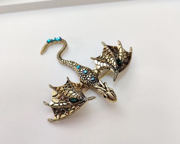 Flying Dragon pendant brooch