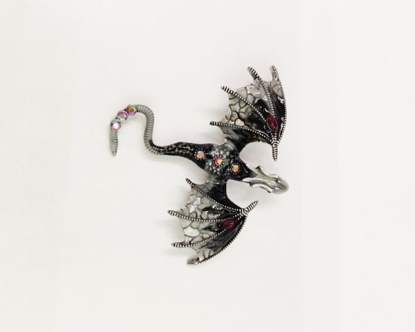 Flying Dragon pendant brooch