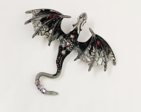 Flying Dragon pendant brooch