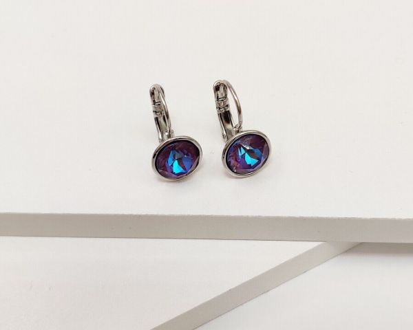 Earrings with Swarovski crystals