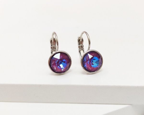 Earrings with Swarovski crystals